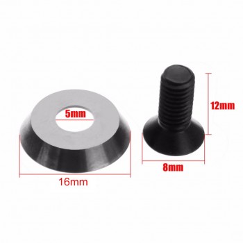 1pc Durable Round Carbide Insert 16mm 16x3-30 Degree Carbide Inserts Cutter Finisher Wood Turning Lathe Tool Mayitr