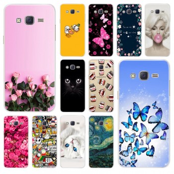 5.0 Soft TPU Flower Cases FOR Samsung Galaxy J3 2016 Case Cover J320 J320F J320M Painting Bumper FOR Samsung J3 2016 J320 Cover