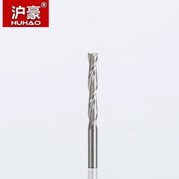 HUHAO 1pc Shank 4mm Milling Cutter  2 Flutes Spiral With Blade CNC End Mill Router Bit For MDF Wood Tungsten Carbide Router Tool