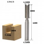 1/4 1/2 Straight Knife Shank Trim Router Bits for Wood Trimming Cutters with Bearing Woodworking Tool Endmill Milling Cutter