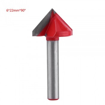 WALFRONT V Groove Router Bits CNC Engraving Milling Cutter 60-120 Degree Woodworking Carving Knife Tungsten Carbide Cutting Tool