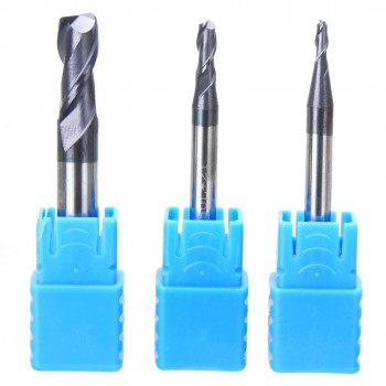 1pc Tungsten Coating End Mill 2 Flute 2/3/4/6mm Milling Cutter CNC Engraving Tool Set Mayitr