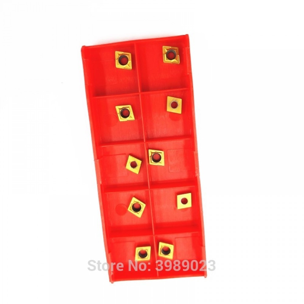 10Pcs CCMT060204  Internal Turning Tools Carbide inserts Cutting Tool CNC Tools Lathe tools Lathe cutter