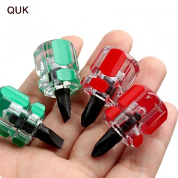 QUK Screwdriver Kit Mini Small Portable Radish Head Screw Driver Transparent Handle Repair Hand Tools Precision Screwdriver Set
