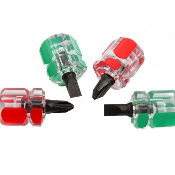 QUK Screwdriver Kit Mini Small Portable Radish Head Screw Driver Transparent Handle Repair Hand Tools Precision Screwdriver Set