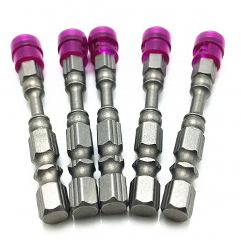 5pcs Single Head  Magnetic Screwdriver Bit Anti-Slip Hex S2 PH2 Electric Screw Driver Set For Power Tools