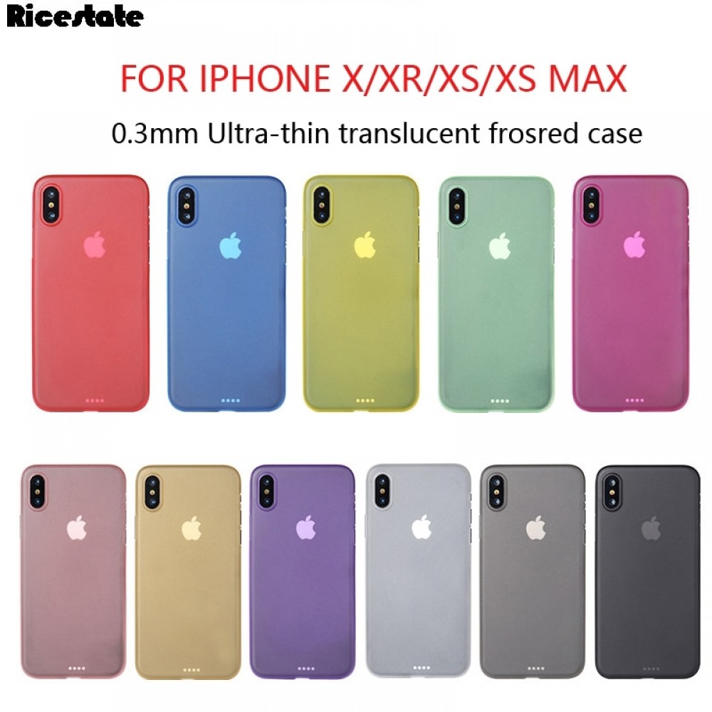 0.3mm Ultra Thin frosted Case For iphone X XR XS MAX Matte Plastic Back Cover Case for iphone X For iphone XR XSMAX Fashion Case