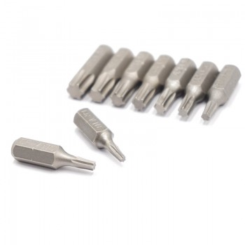 9PCS 25MM 1/4 Torx T8-T40 Screwdriver Bit Set Repair Tools Screwdrivers Kit Hex Shank Drill Bit For Power Household Hand Tools