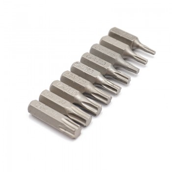 9PCS 25MM 1/4 Torx T8-T40 Screwdriver Bit Set Repair Tools Screwdrivers Kit Hex Shank Drill Bit For Power Household Hand Tools