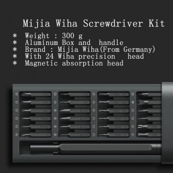 Original Xiaomi Mijia Wiha Daily Use Screwdrive Kit 24 Precision Magnetic Bits AL Box Screw Driver xiaomi smart home Set 2018