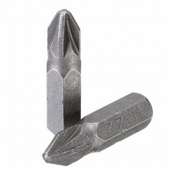 10pcs 1/4 6.35mm PZ2 Hex Pozi Screwdriver Bits 25mm Sliver Hex Magnetic Power Tools Kit Set