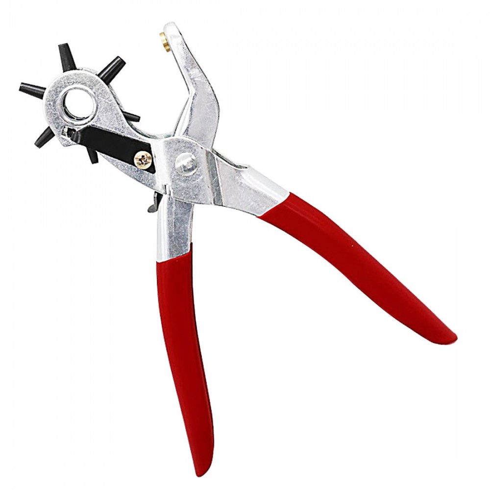 9 Punch Plier Hole Punching Machine Round Hole Perforator Tool Make Hole Puncher for Watchband Cards Leather Belt