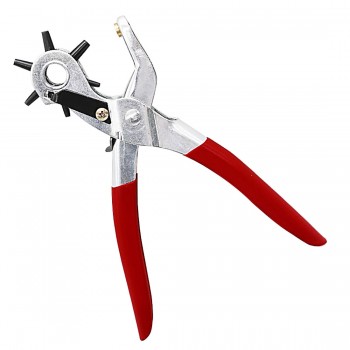 9 Punch Plier Hole Punching Machine Round Hole Perforator Tool Make Hole Puncher for Watchband Cards Leather Belt