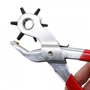 9 Punch Plier Hole Punching Machine Round Hole Perforator Tool Make Hole Puncher for Watchband Cards Leather Belt