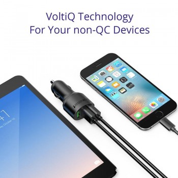 [3 USB Ports] Tronsmart C3PTA Car-Charger Quick Charge 3.0 VoltiQ USB Car Charger for Xiaomi Mi5 for LG G5 Elephone S7 in Stock