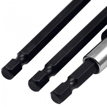 60mm 100mm 150mm 1/4 Inch Hex Shank Quick Release Screwdriver Bit Holder Extension Bar