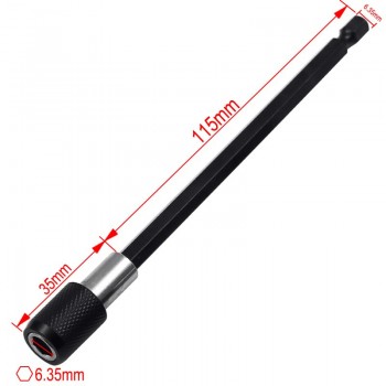 60mm 100mm 150mm 1/4 Inch Hex Shank Quick Release Screwdriver Bit Holder Extension Bar