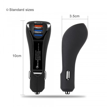 Proelio 3 Ports Quick Charge 3.0 Car Charger 3.1A USB Charger for iPhone Samsung LG Mobile Phone Tablets car-styling Car-Charger