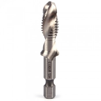 1pcs Metric Screw Taps Dril Bits 1/4 Hex Shank M3 M4 M5 M6 M8 M10 Thread Tap Spiral Screw Dril Bit Woodworking Tools