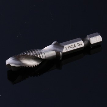 1pcs Metric Screw Taps Dril Bits 1/4 Hex Shank M3 M4 M5 M6 M8 M10 Thread Tap Spiral Screw Dril Bit Woodworking Tools