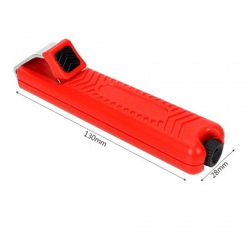 DIYWORK Wire Stripper Knife Mini Electrician Knife Cable Stripping Knife PVC Cable Plastic Handle 8-28mm Adjustable