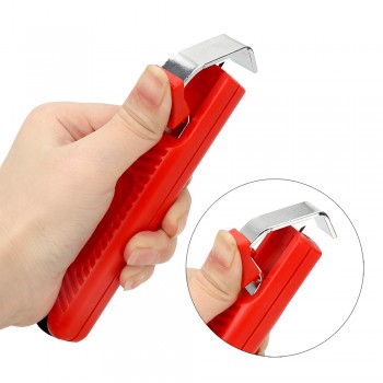 DIYWORK Wire Stripper Knife Mini Electrician Knife Cable Stripping Knife PVC Cable Plastic Handle 8-28mm Adjustable