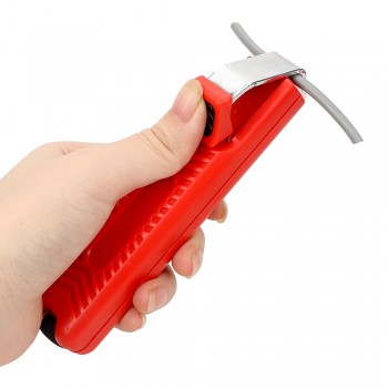 DIYWORK Wire Stripper Knife Mini Electrician Knife Cable Stripping Knife PVC Cable Plastic Handle 8-28mm Adjustable