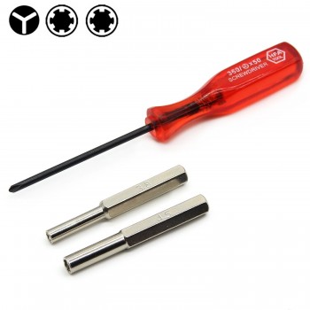 1 Set  New For NES N64 Gameboy 3.8mm + 4.5mm Security Bit + Triwing Screwdriver  P0.5