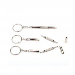 Fashion 3 in1 Eyeglass Screwdriver Hand Tools Eyeglass Screwdriver Sunglass Watch Repair Kit with Keychain