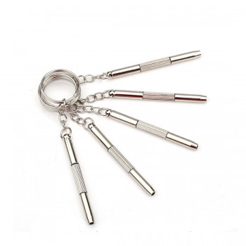 Fashion 3 in1 Eyeglass Screwdriver Hand Tools Eyeglass Screwdriver Sunglass Watch Repair Kit with Keychain