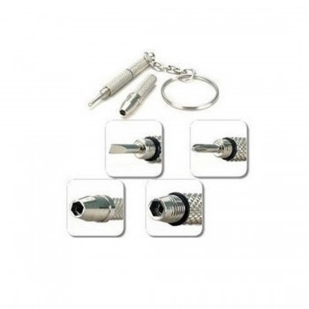 Fashion 3 in1 Eyeglass Screwdriver Hand Tools Eyeglass Screwdriver Sunglass Watch Repair Kit with Keychain