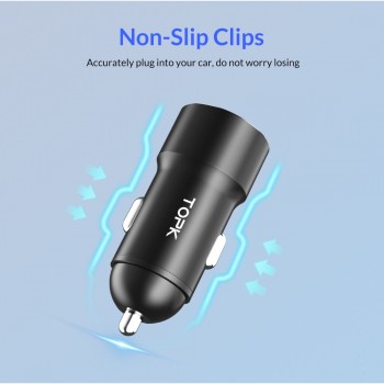 TOPK Quick Charge 3.0 Car Charger Adapter for iphone Samsung Huawei Xiaomi usb phone charger Fast charging car-charger