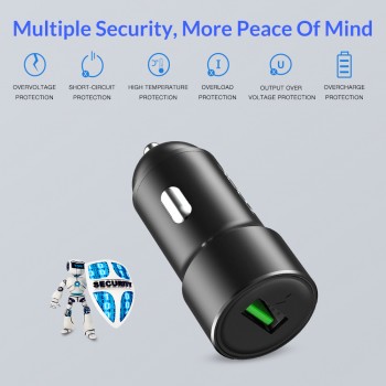 TOPK Quick Charge 3.0 Car Charger Adapter for iphone Samsung Huawei Xiaomi usb phone charger Fast charging car-charger