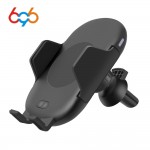 696 C10 QI Fast Wireless Car Charger 10W Automatic Infrared Induction Air Vent Car Phone Holder for iPhone Samsung Fast charging