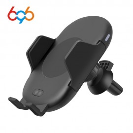 696 C10 QI Fast Wireless Car Charger 10W Automatic Infrared Induction Air Vent Car Phone Holder for iPhone Samsung Fast charging