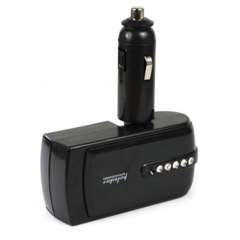 New 5V 1A Car Charger 2 USB Charger Supply + Double Sockets Car Cigarette Lighter Extender Splitter for GPS Ipod for iphone