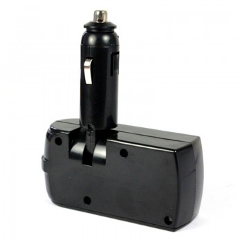 New 5V 1A Car Charger 2 USB Charger Supply + Double Sockets Car Cigarette Lighter Extender Splitter for GPS Ipod for iphone
