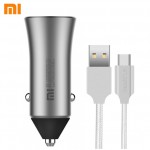 Xiaomi Car Charger 18W Dual USB Quick Charge 3.0 5V/2.4A 9V/2A 12V/1.5A Fast Charge 3.0 Edition +2A Magcle Cable
