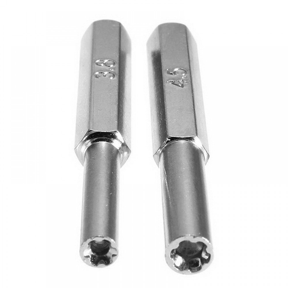 2 PCS New 3.8mm + 4.5mm Security Screwdriver Tool Bit Gamebit for Nintendo NES N64 Gameboy VHG03  P50
