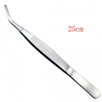 12.5-30CM Stainless Steel Elbow Medical Tweezers First Aid Kit Accessories Surgery Tweezers Outdoor Elbow Straight