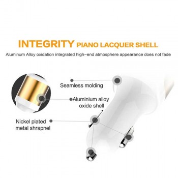 HSTRADE Car Charger Cigarette Lighter 2-Ports USB Charger 2.1A Car-Charger Mobile Phone Universal For iPhone Samsung Charging
