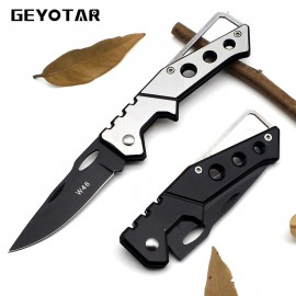 Mini Portable Knife Fold Camping Tactical Folding Pocket Ring Outdoor Tools Hunting Edc Stainless Key 2017 Survival Real Rushed