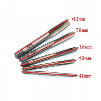 5pcs Hss Machine Screw Thread Metric Plug Tap Screw Taps 3mm 4mm 5mm 6mm 8mm M3-M8 Set Kit Screw Thread Tap Drill M3 M4 M5 M6 M8