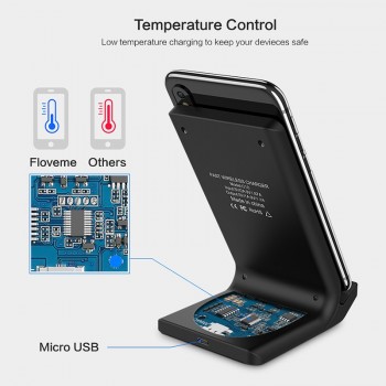 FLOVEME 10W Qi Wireless Charger For iPhone 8 X Xs For Samsung Galaxy S10 Plus S8 S9 S7 Edge Fast Charger Wireless Charging Dock
