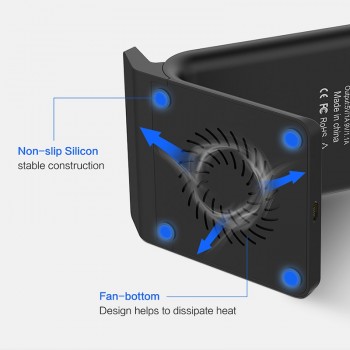 FLOVEME 10W Qi Wireless Charger For iPhone 8 X Xs For Samsung Galaxy S10 Plus S8 S9 S7 Edge Fast Charger Wireless Charging Dock
