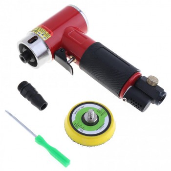 TORO-943A 2 Inch Straight Heart High-speed Mini Pneumatic Sanding Machine with Push Switch and Sanding Pad for Polishing