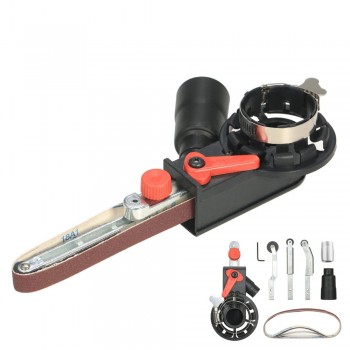 Mini DIY Sander Sanding Belt Adapter Bandfile Belt Sander for 115mm 4.5 and 125mm 5 Electric Angle Grinder