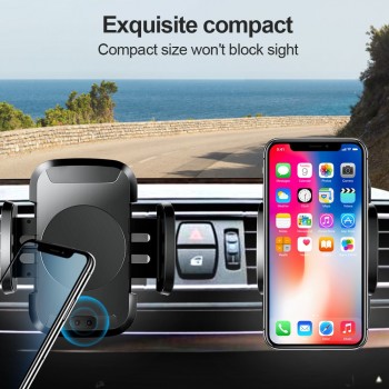 TOMKAS Car Qi Wireless Charger 10W For iPhone X XS Max XR Samsung Auto Sensor Holder Car Wireless Charger Fast Charging Dock Pad