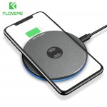 FLOVEME Qi Wireless Charger For iPhone X Xs Max Xr 8 Plus 9mm Ultra Thin Wireless Charging Pad For Samsung S8 S10 S9 Plus Note 9