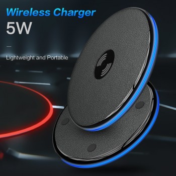 FLOVEME Qi Wireless Charger For iPhone X Xs Max Xr 8 Plus 9mm Ultra Thin Wireless Charging Pad For Samsung S8 S10 S9 Plus Note 9